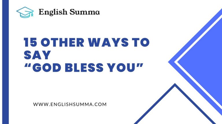 15 Other Ways to Say “God Bless You” - English Summa