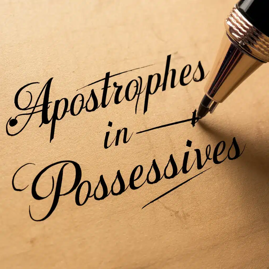 Apostrophes in Possessives