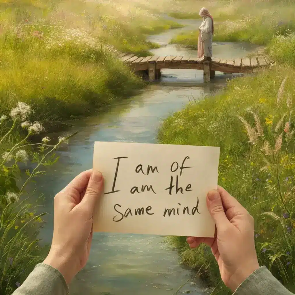 I Am of the Same Mind