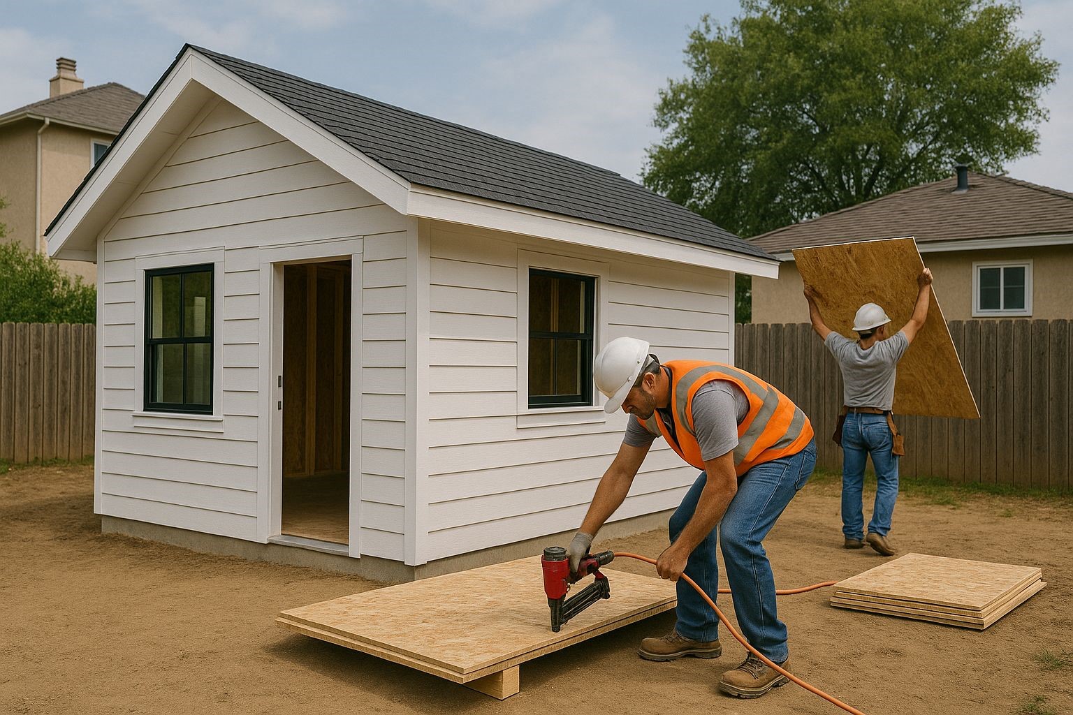Fire-resistant accessory dwelling unit construction designed for homes in the Bay Area
